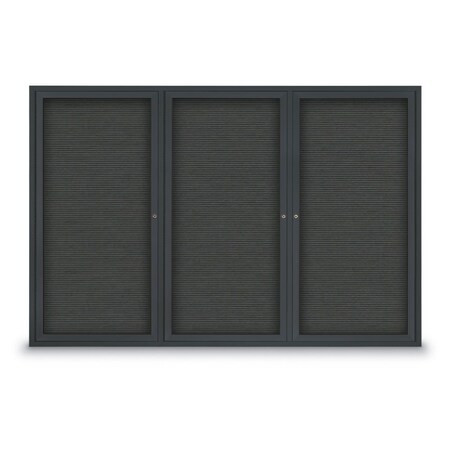 United Visual Products Open Faced Traditional Rounded Corkboard UV643ARC-GOLD-KEYLIME